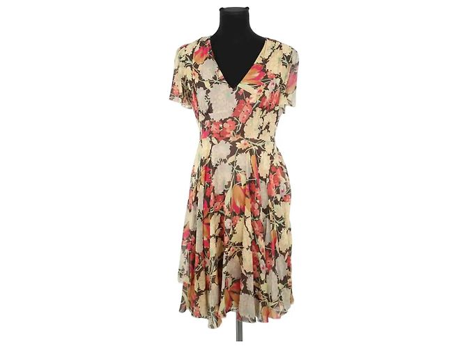 Red Valentino Beiges Seidenkleid