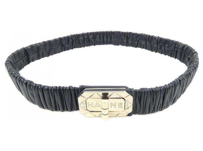 Chanel Standard Schwarzer Gürtel 