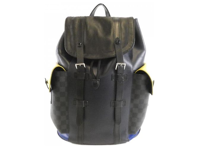 Louis Vuitton Epi Damier Graphite Christopher Backpack Damier ebene