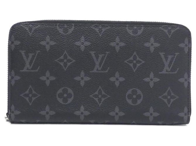 Louis Vuitton Monogram Eclipse Zippy Organizer Wallet Black