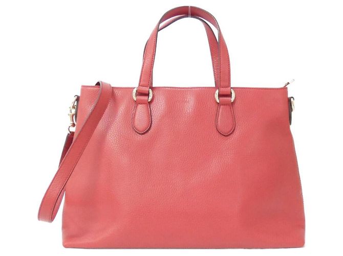 Bolsa de couro vermelho Gucci