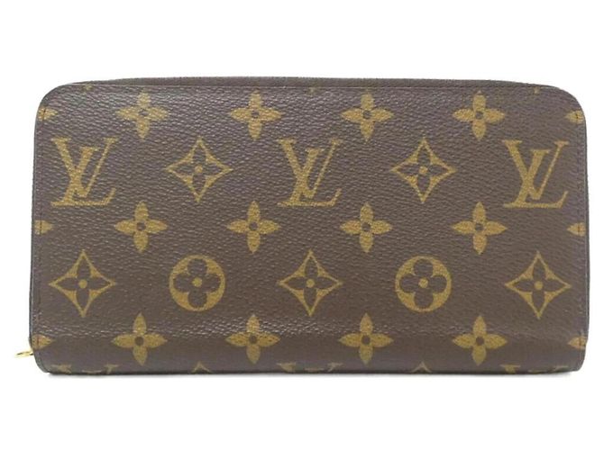 Cartera Zippy Monogram Louis Vuitton Castaño Roja