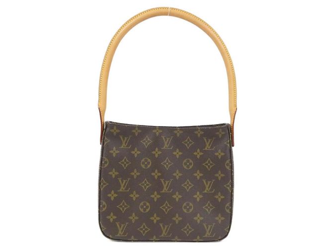 Bolso de Hombro Louis Vuitton Monogram Looping MM Castaño