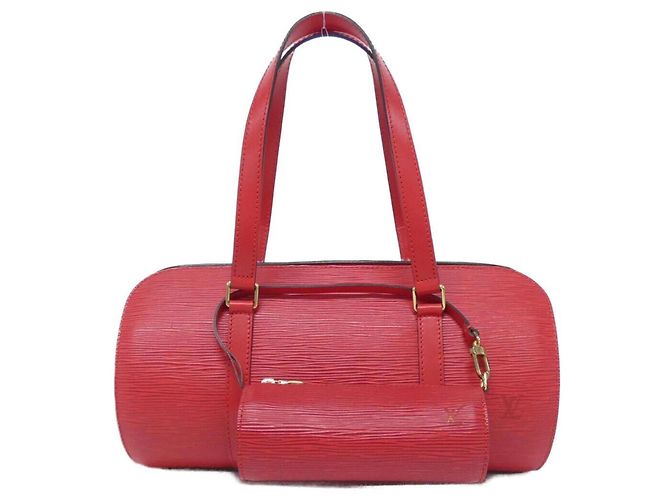 Louis Vuitton Epi Soufflot Handtasche Rot