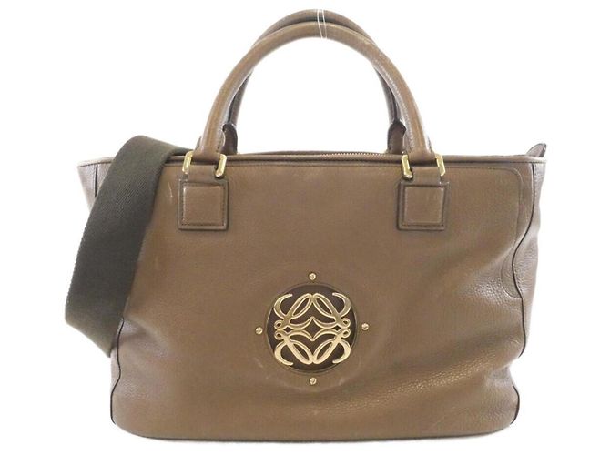Sac à main Loewe MAIA en cuir marron