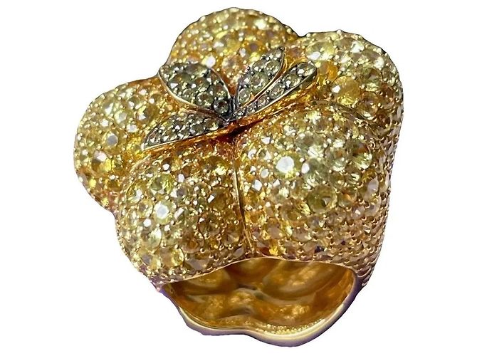 Autre Marque Anello Peperone Lorenz Bäumer Parigi D'oro Giallo