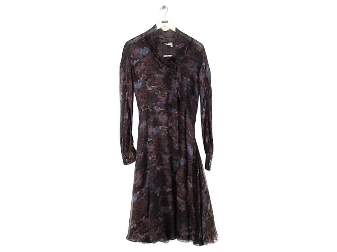 Saint Laurent Schwarzes Seidenkleid