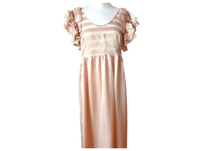 Autre Marque Rosa Spitzen Unterhemd Pink