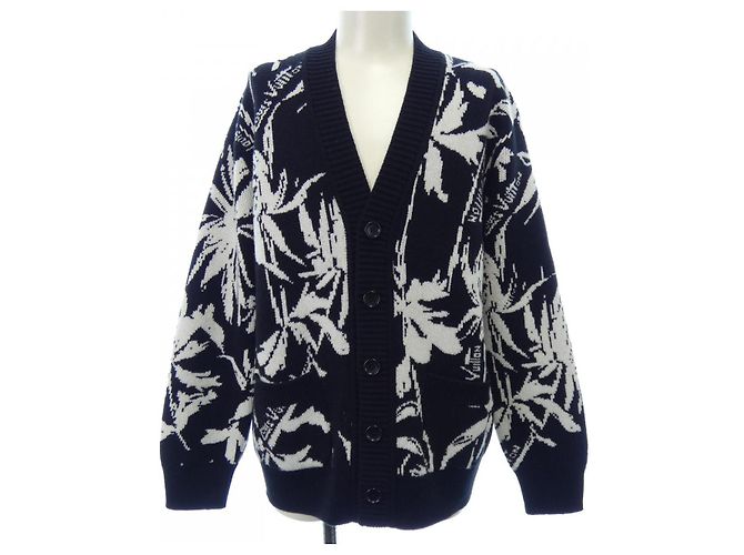 Cárdigan Jacquard Thistle Louis Vuitton Negro