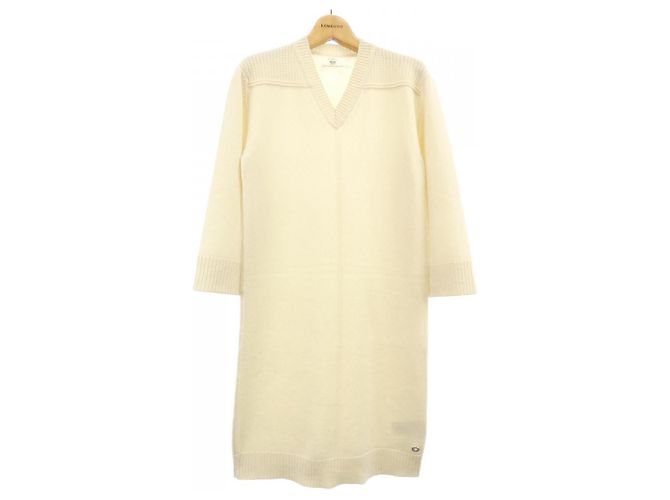 Hermès Hermes Cashmere-Kleid Beige 