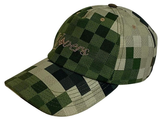 Cappello Damouflage Louis Vuitton Verde