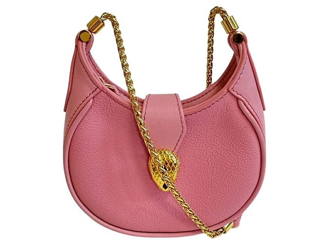 Bulgari Bolsa de Ombro Bvlgari Ellipse Micro Chain Rosa