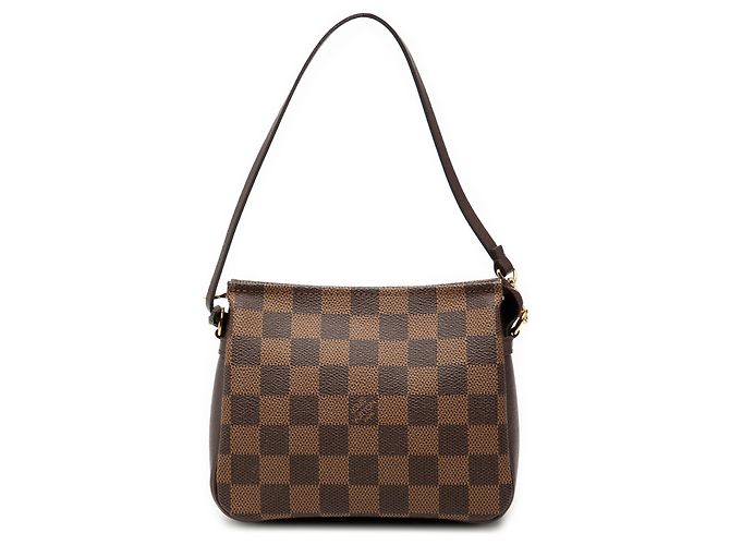 Trousse Pochette Damier Ebene Marrone Louis Vuitton
