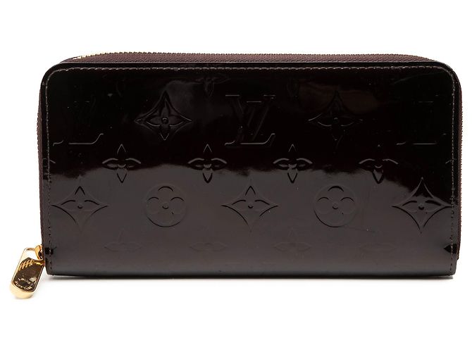 Louis Vuitton Purple Monogram Vernis Zippy Long Wallet