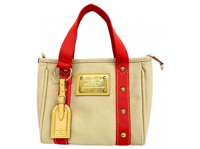 Sac à main Louis Vuitton Antigua Cabas PM Beige