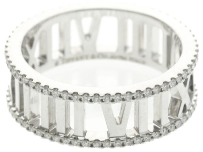 Tiffany & Co Tiffany Open Atlas Diamantring Silber