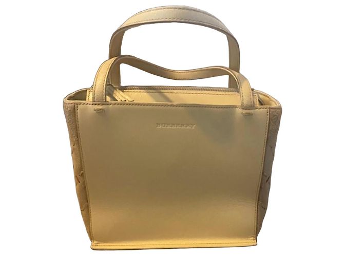 Burberry Handtasche aus beigem Leder