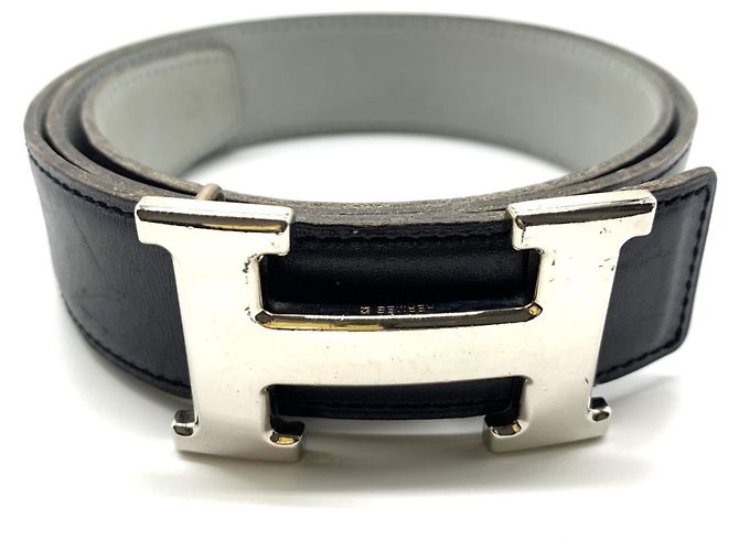 Cinturón Reversible Constance de Hermès Castaño Negro