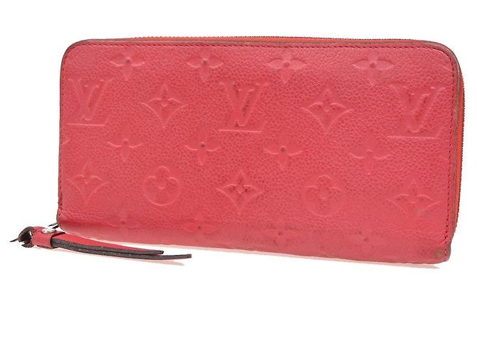 Zippy Geldbörse Monogramm Empreinte Louis Vuitton Rot