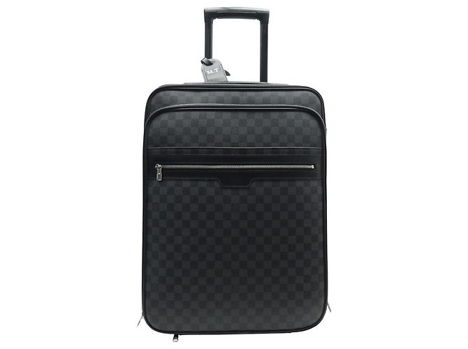 VALISE LOUIS VUITTON PEGASE 55 TOILE DAMIER GRAPHITE CABINE TROLLEY CASE Gris anthracite