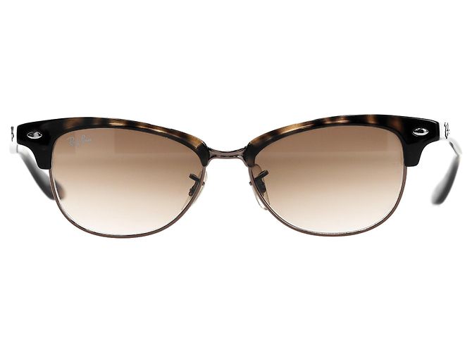 Ray-Ban Ray Ban Clubmaster Sunglasses in Brown Acetate Red