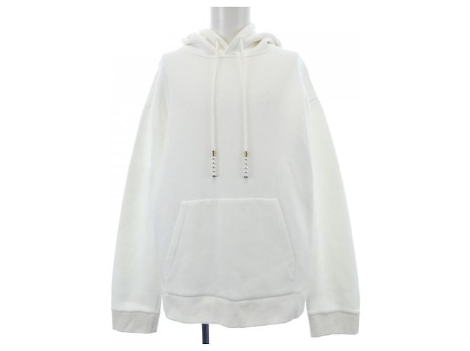 Sudadera de jersey bordada Louis Vuitton Blanco