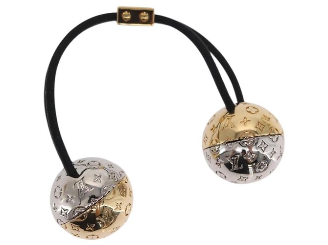 LOUIS VUITTON Elastico per Capelli metal Argento M80266 LV Auth BA10036SM