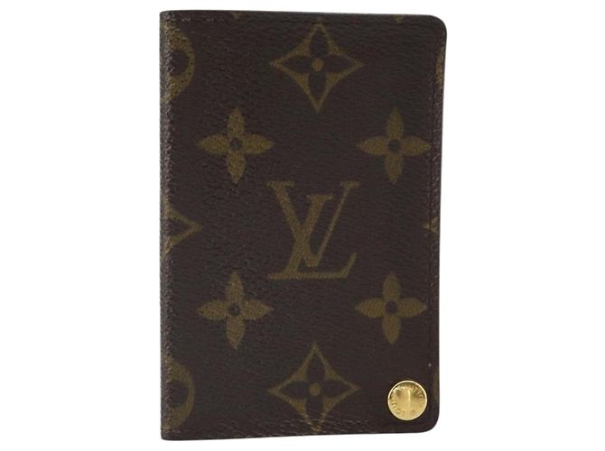 LOUIS VUITTON Monogram Porto Cartes Crdit Pression Estojo de Cartões M60937 Auth hk3430 Monograma
