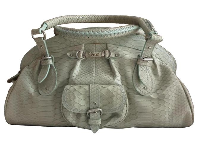 Dior My Dior Handtasche aus Pythonleder Hellgrün 