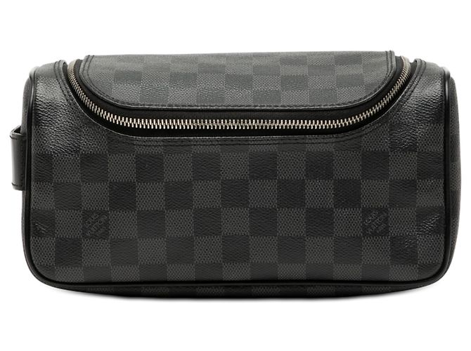 Toilettentasche Damier Graphite Schwarz Louis Vuitton