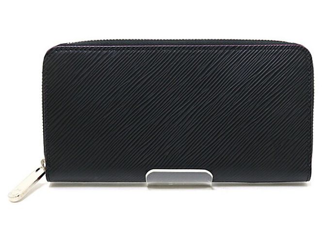 Louis Vuitton Epi Zippy Wallet Black Pink
