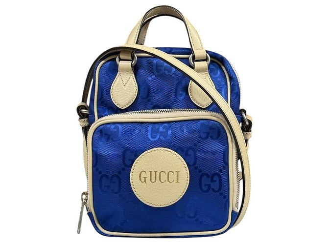 Sac à épaule Gucci Ob the Grid Bleu Beige