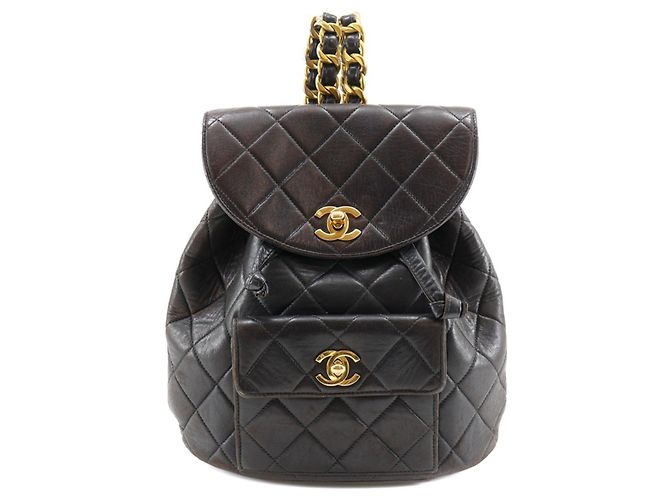 Sac à dos Matelassé CHANEL Noir