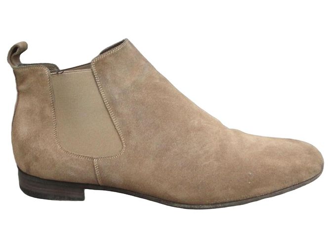 Sartore Stiefeletten Beige Wildleder