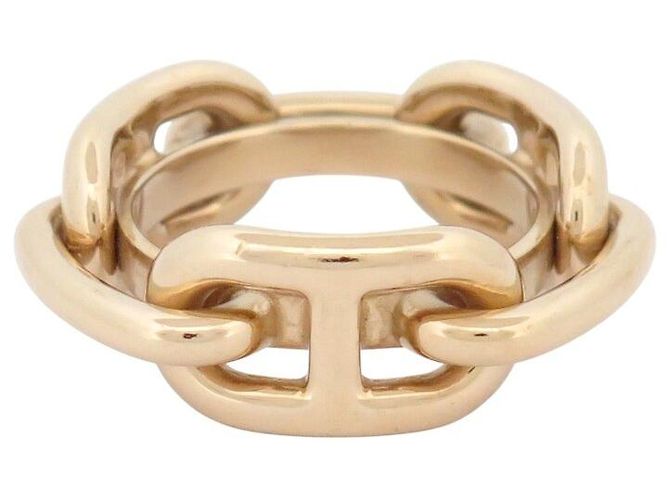 Ring Hermès NUOVO ANELLO PER SCIARPA HERMES REGATE CATENA ANCORAGGIO METALLO ORO D'oro