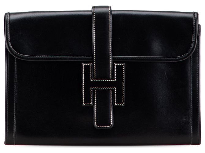 Hermès Caixa de Bezerro Jige 29 Preto