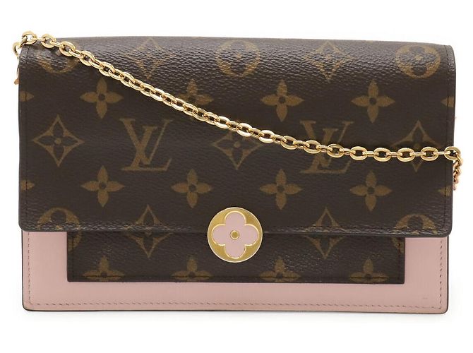 Borsa a Spalla 2 in 1 Portefeuille Flore Monogram Louis Vuitton Rosa