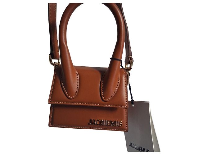Mini bolsa Jacquemus Le Chiquito em couro marrom
