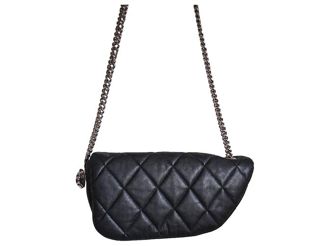 Burberry Shield Lock Bag Black