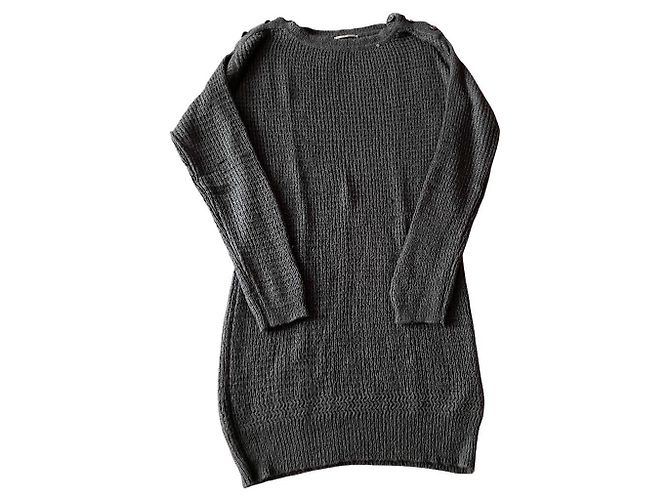 Vestido midi Heloisa Gas gris