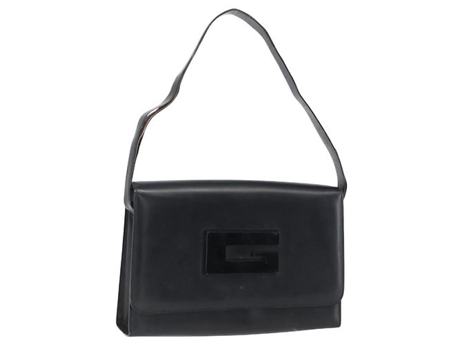 Borsa a Spalla in Pelle Nera e Argento GUCCI 001 3064 Auth 170510 Nero