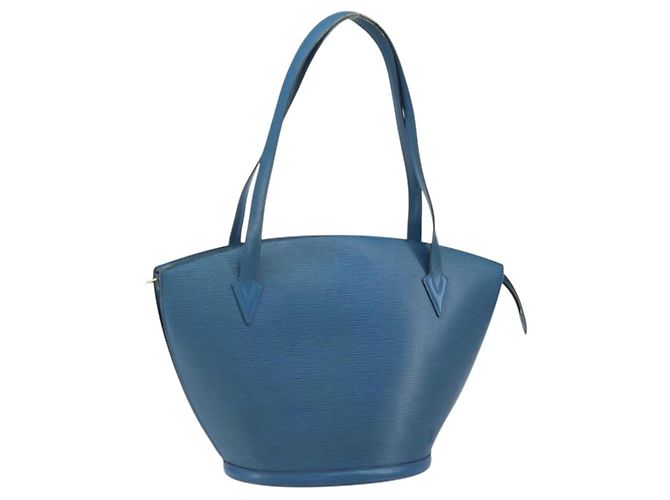 LOUIS VUITTON Borsa a Spalla Epi Saint Jacques Blu M52275 Auth ep13153
