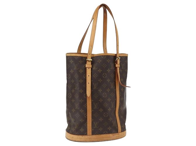 LOUIS VUITTON Bolsa de Ombro Monogram Bucket GM M42236 LV Auth 170148