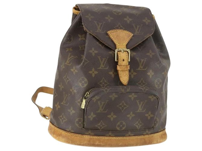 LOUIS VUITTON Monogram Montsouris MM Backpack M51136 LV Auth BA10222