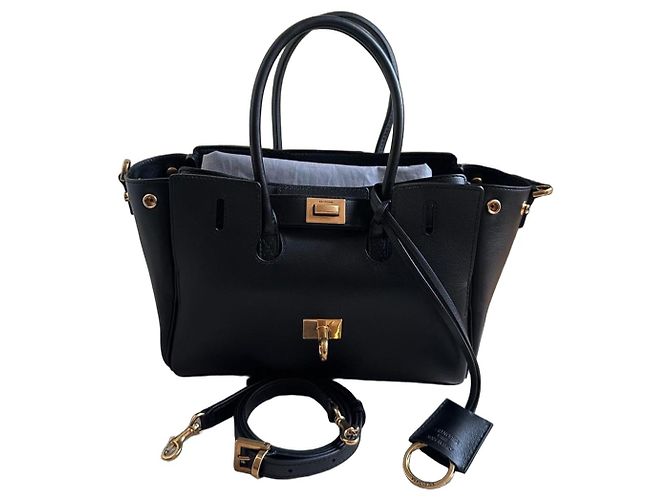 Borsa in pelle nera Balenciaga Nero