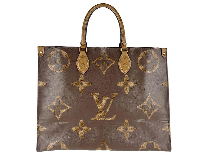 Sac à main On-the-Go Monogram Géant Louis Vuitton Marron