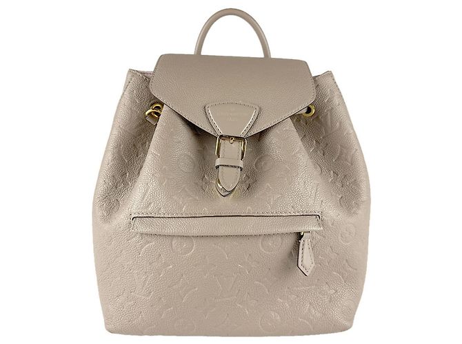Mochila Montsouris PM em Monogram Empreinte Louis Vuitton Cinza