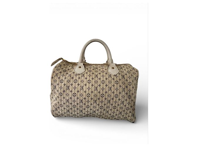 Sac Speedy Louis Vuitton Monogram Rayures Beige