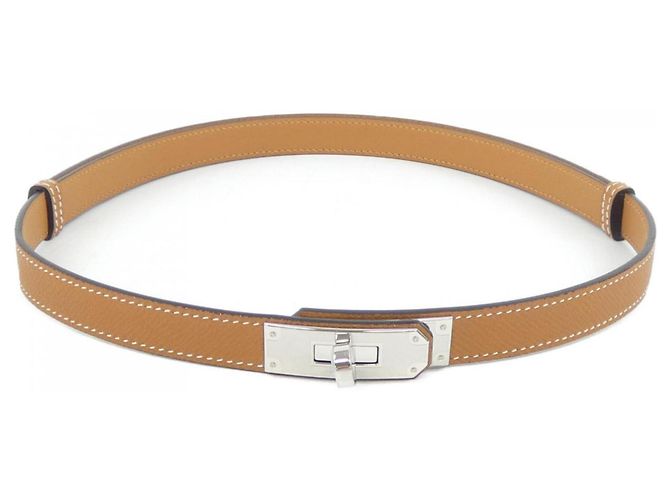 Cinturón estándar Hermès Kelly de 18 mm marrón Castaño