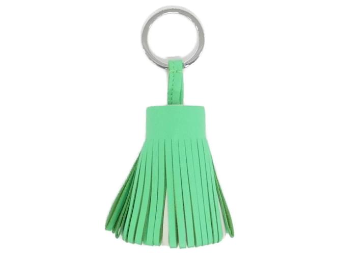 Hermès Hermes Carmen Tricolore Key Ring Silvery Green 